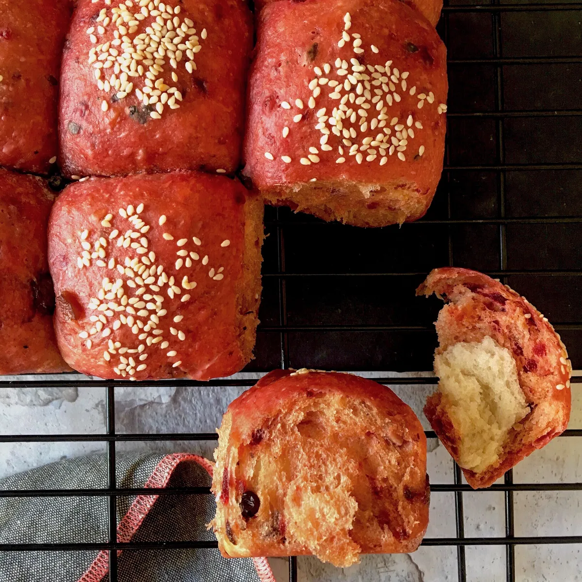Beetroot buns..