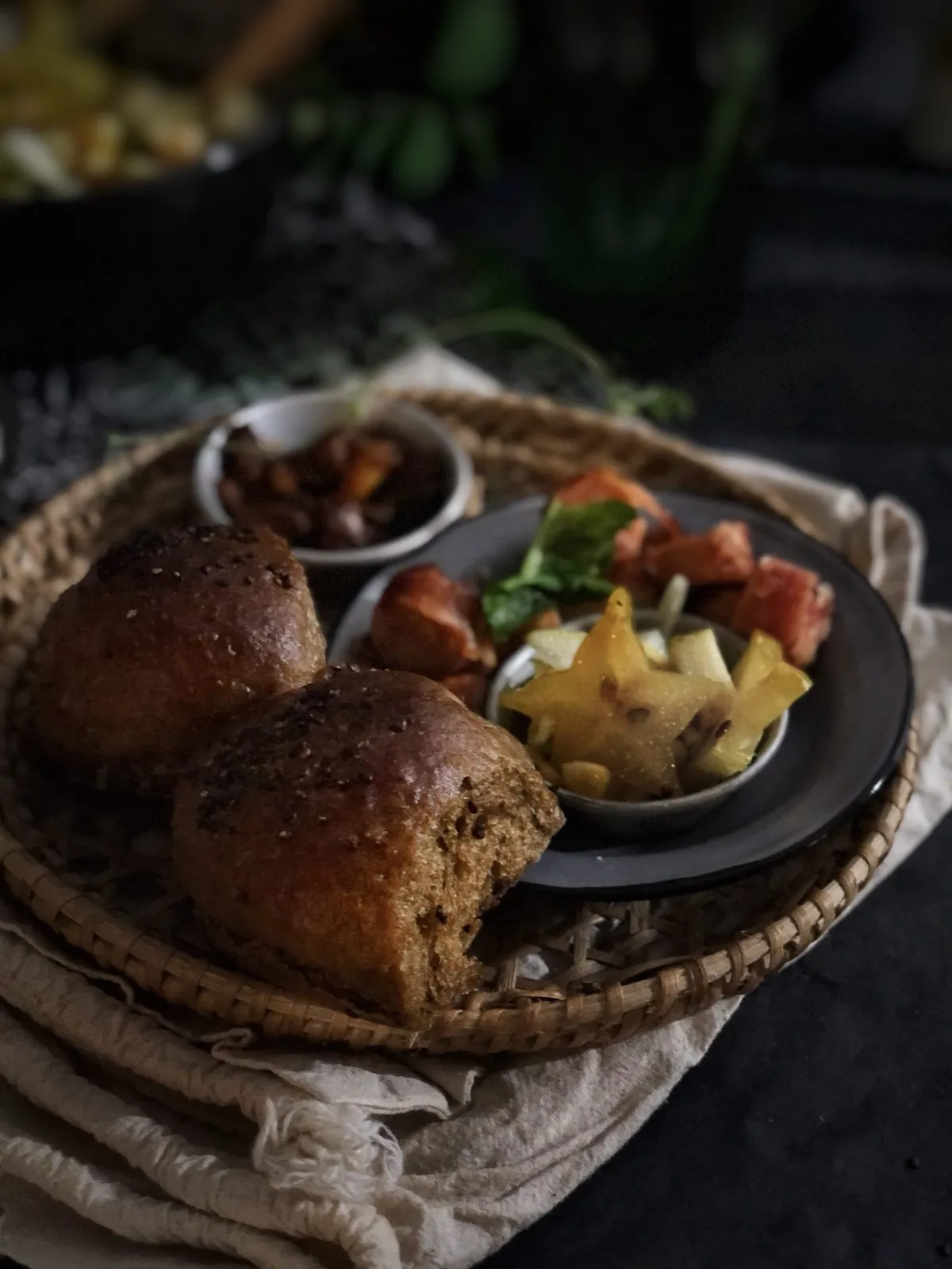 Black Sesame Paste Buns