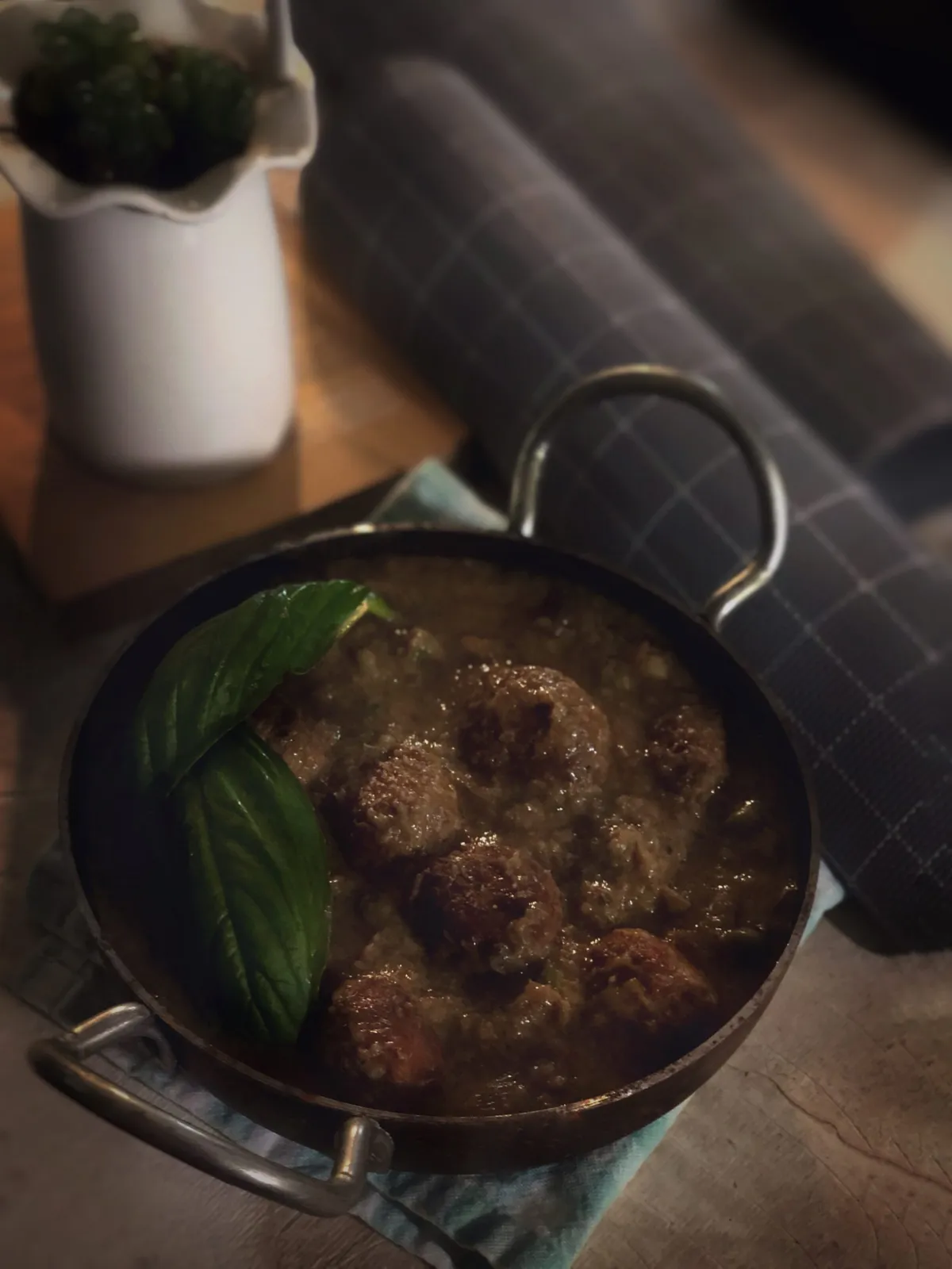 Chicken Meatball Mushroom Curry