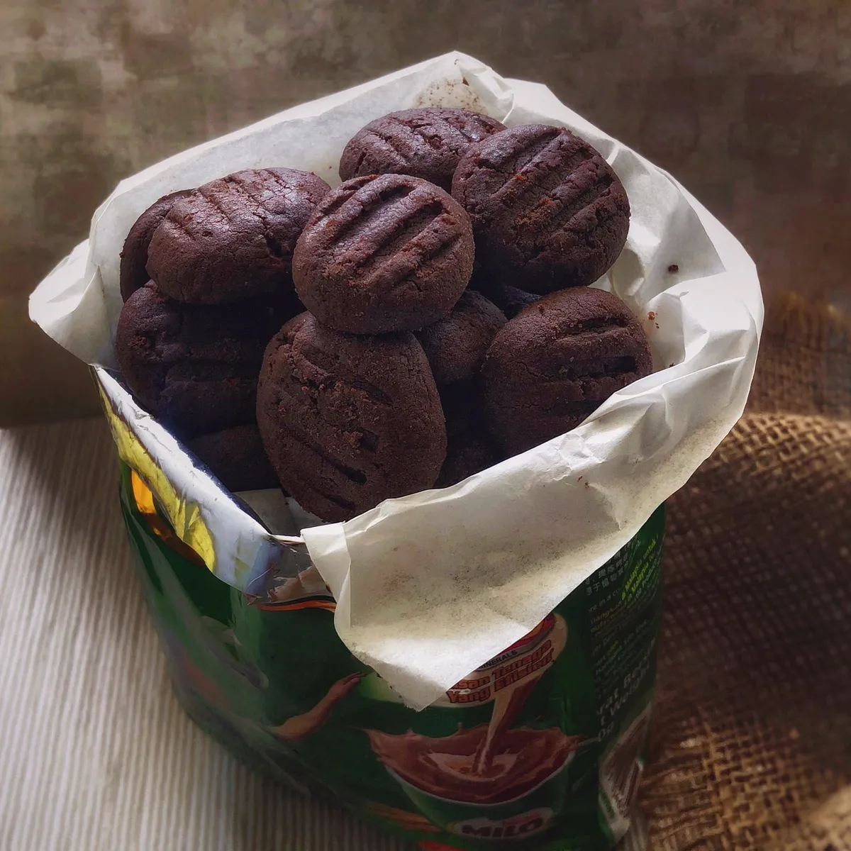Chocolate Milo Cookies