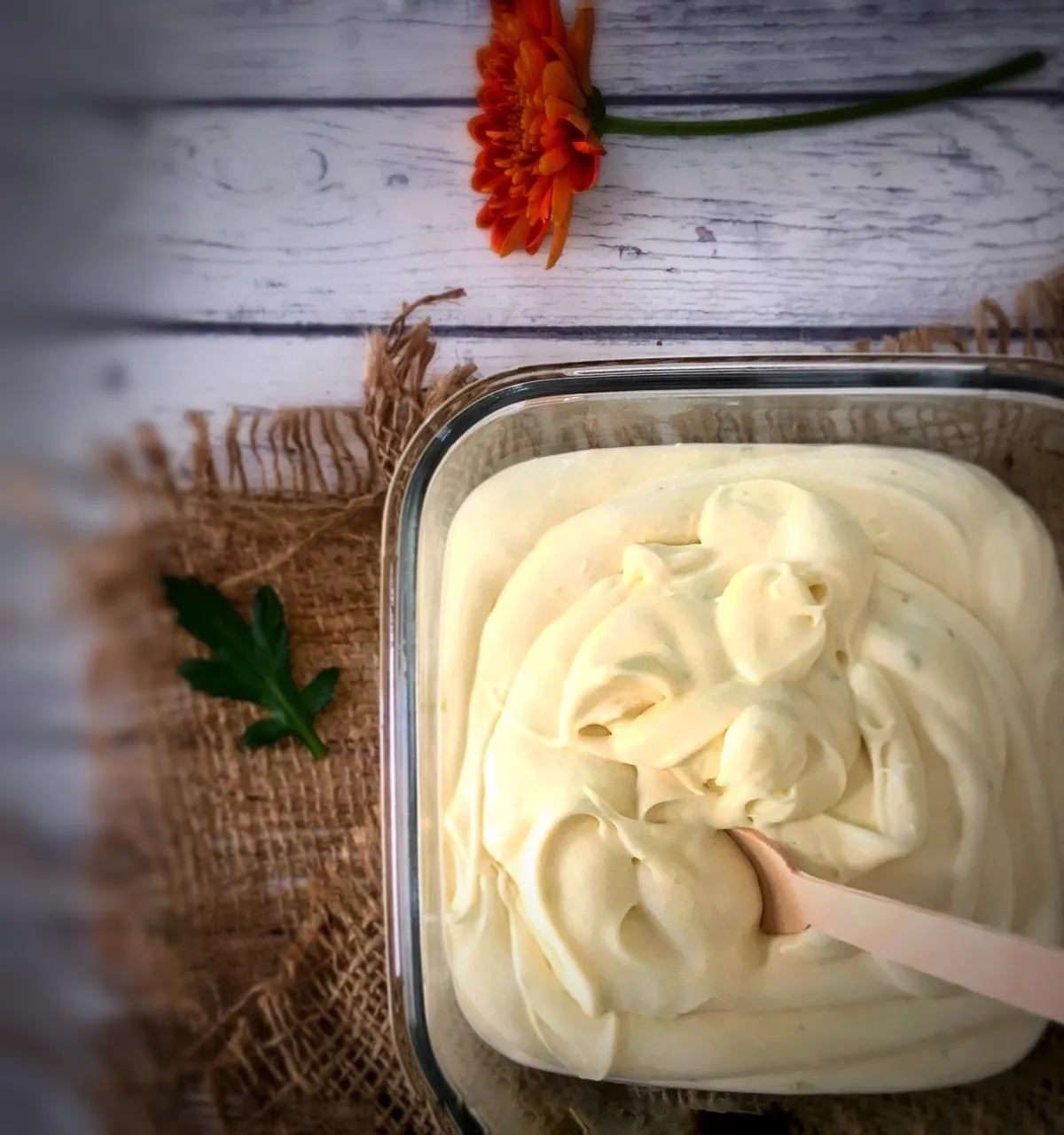 Coconut milk key lime ice cream
