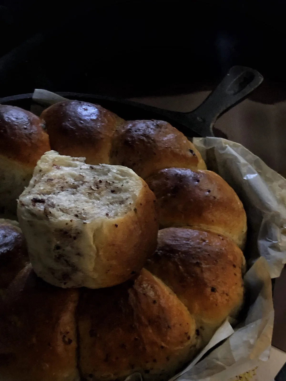 Condensed Milk Blueberry Buns