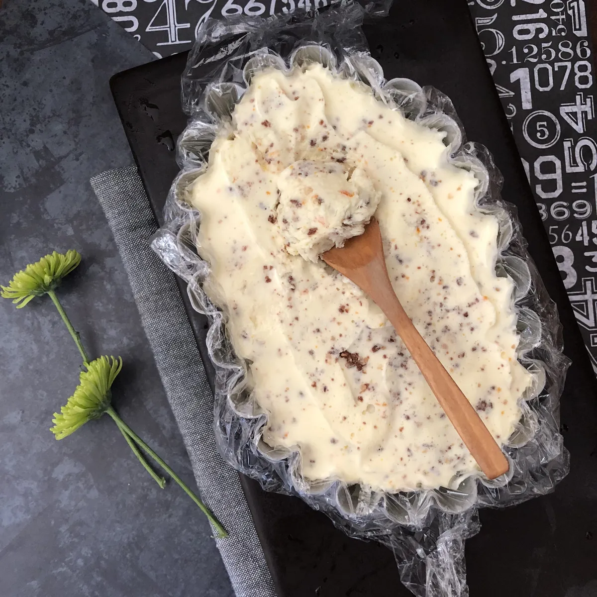 No churn Ferrero Rocher ice cream