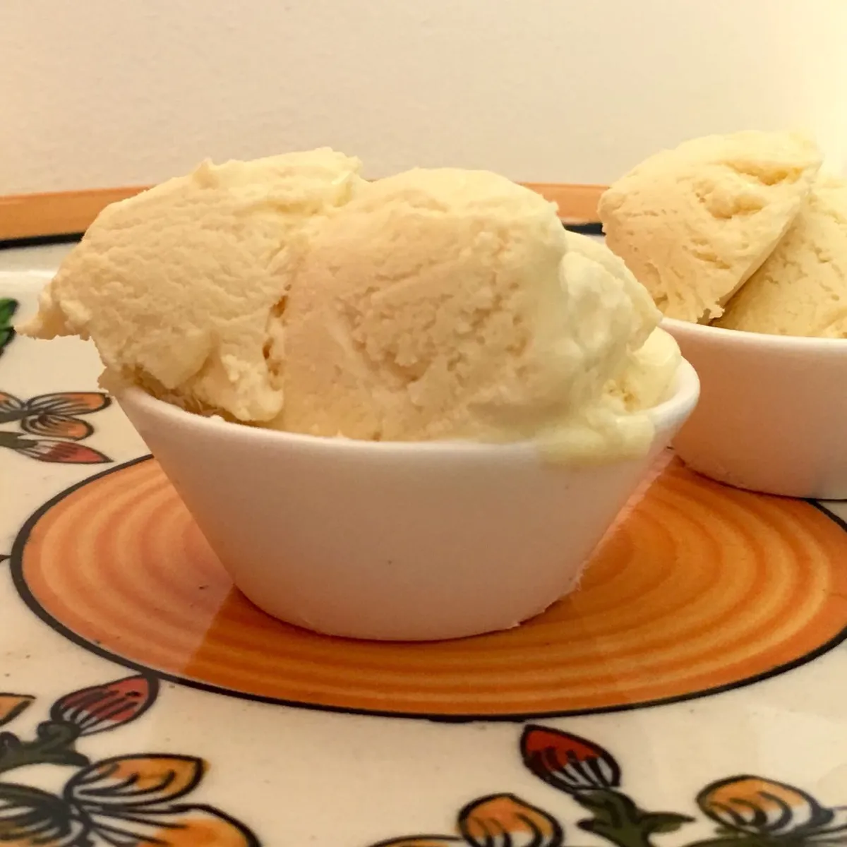 Passion fruit ice cream ..