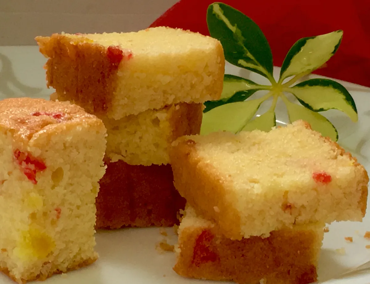 Pineapple cherry butter cake..