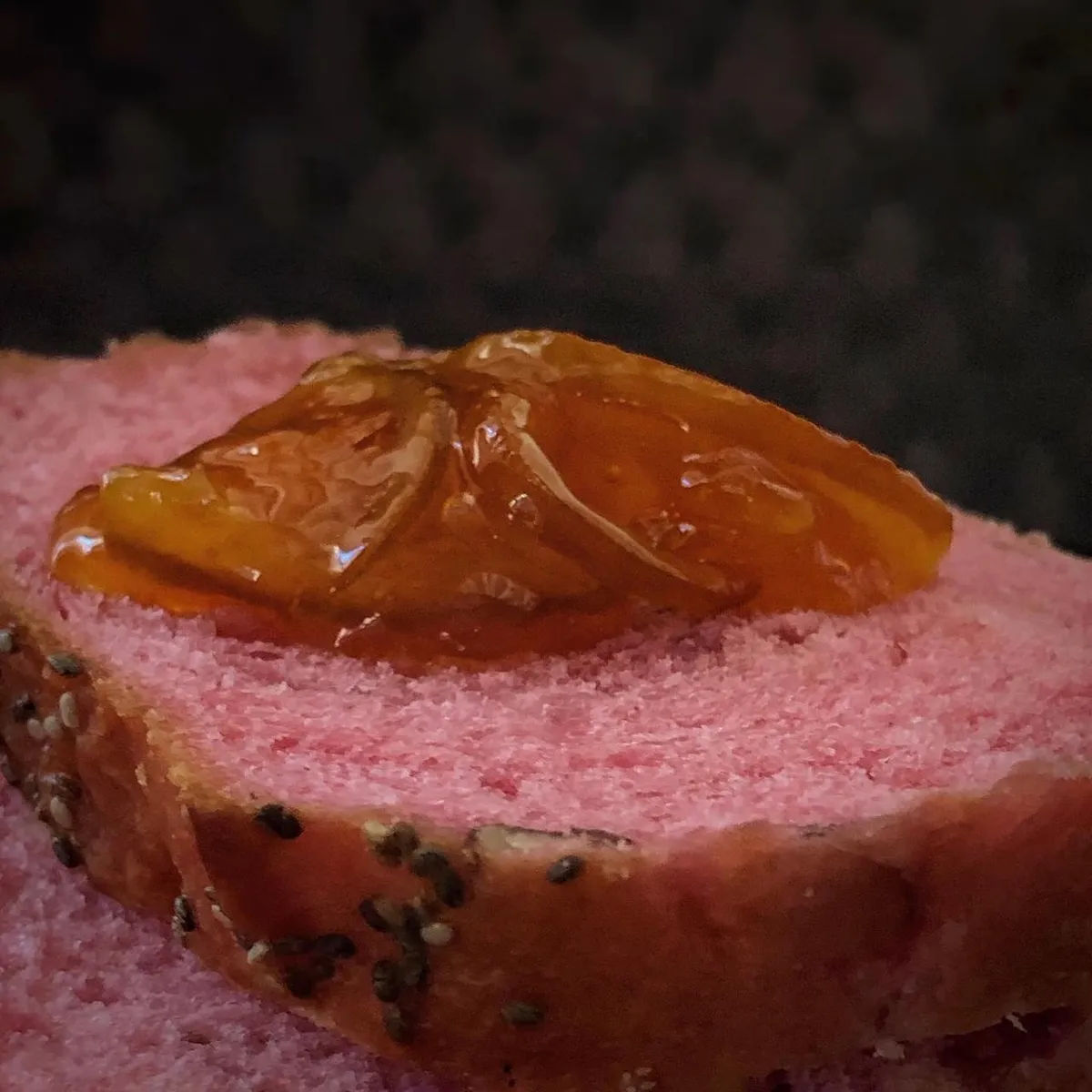 Rose Milk Almond Bread with Honey butter Glaze