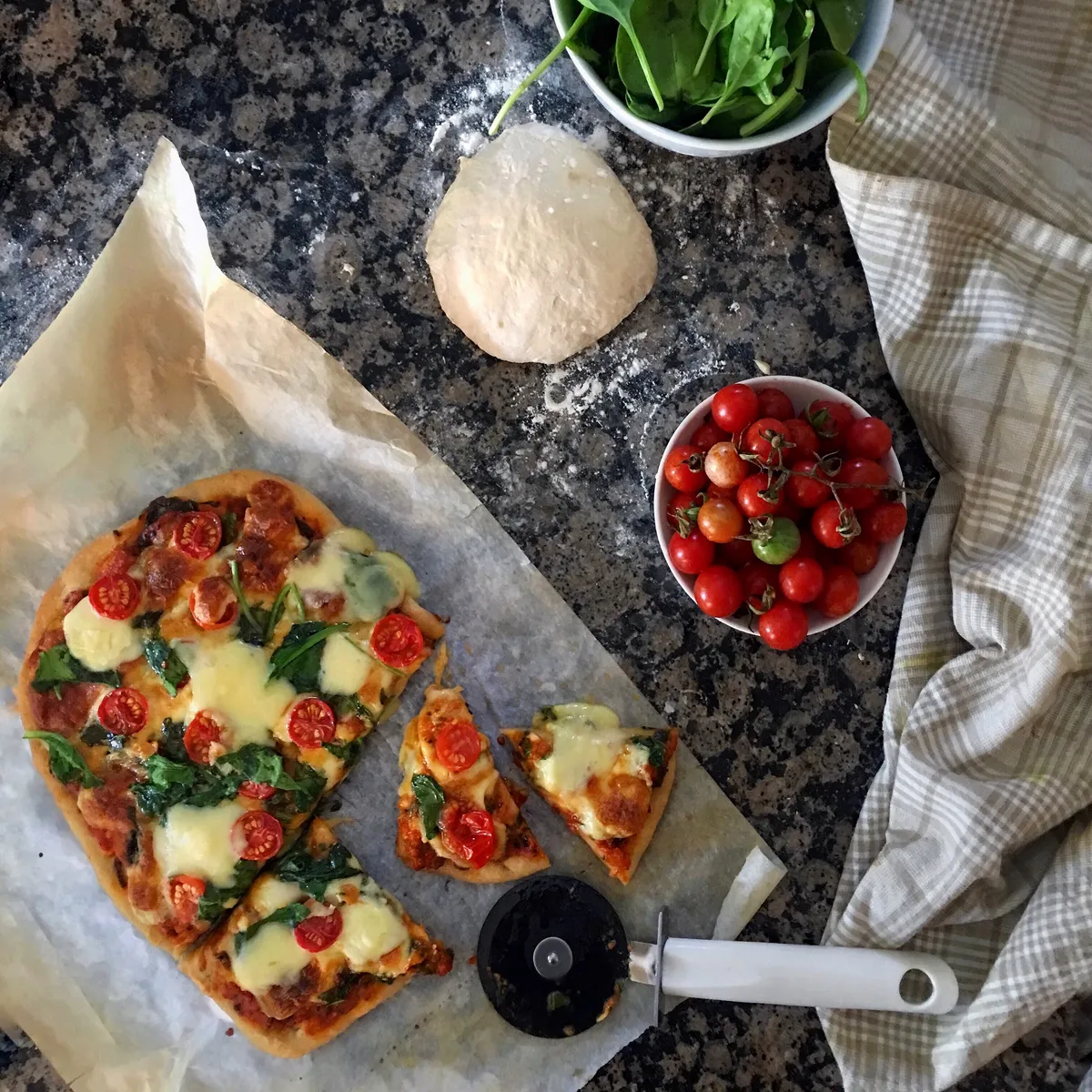 Rustic pizza