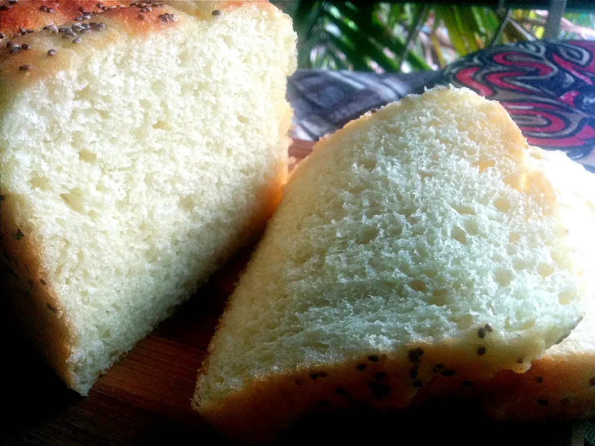 Saffron chia seed bread